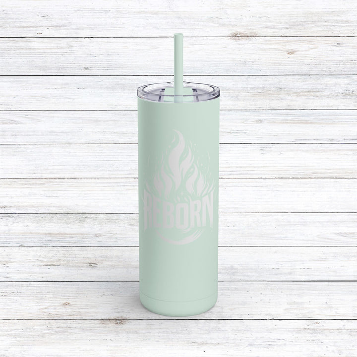 Christian Tumbler Reborn Mug Seaglass 20oz Matte