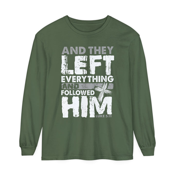 Left Everything Long Sleeve Shirt Long-sleeve Hemp S 