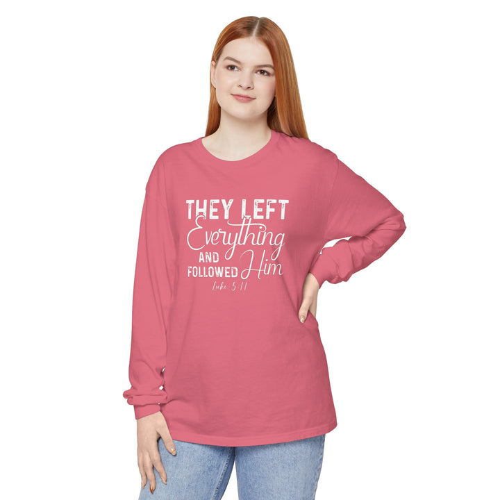Left Everything Long Sleeve Shirt Long-sleeve   