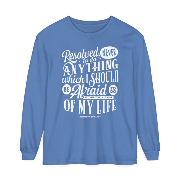 Jonathan Edwards Last Hour Long Sleeve Shirt Long-sleeve Flo Blue S
