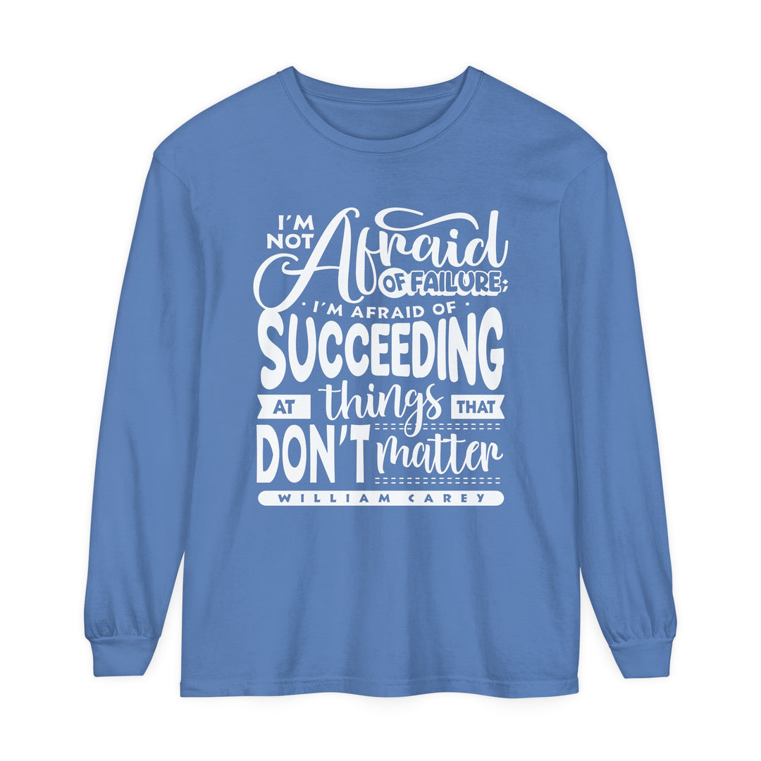 William Carey's Things That Don't Matter Long Sleeve Shirt Long-sleeve Flo Blue S