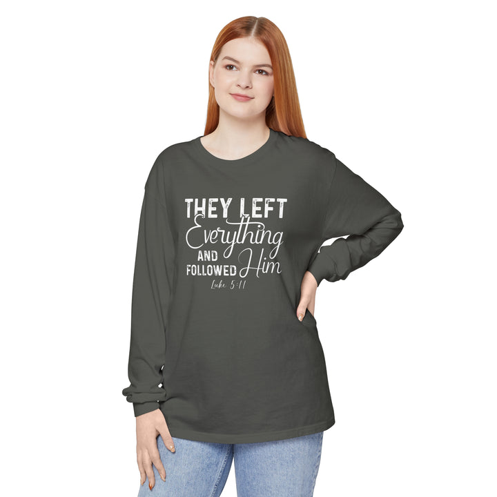 Left Everything Long Sleeve Shirt Long-sleeve   
