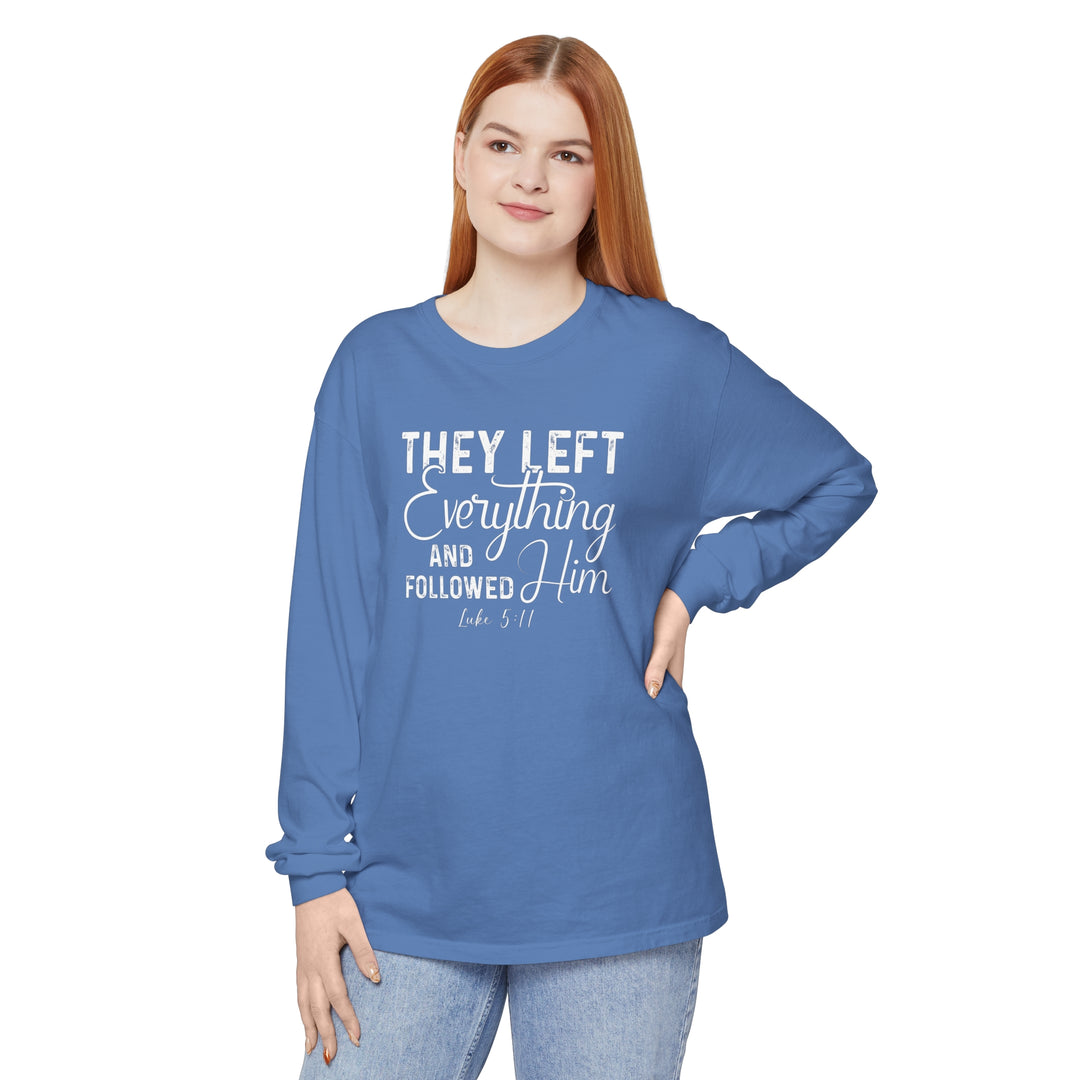 Left Everything Long Sleeve Shirt Long-sleeve   