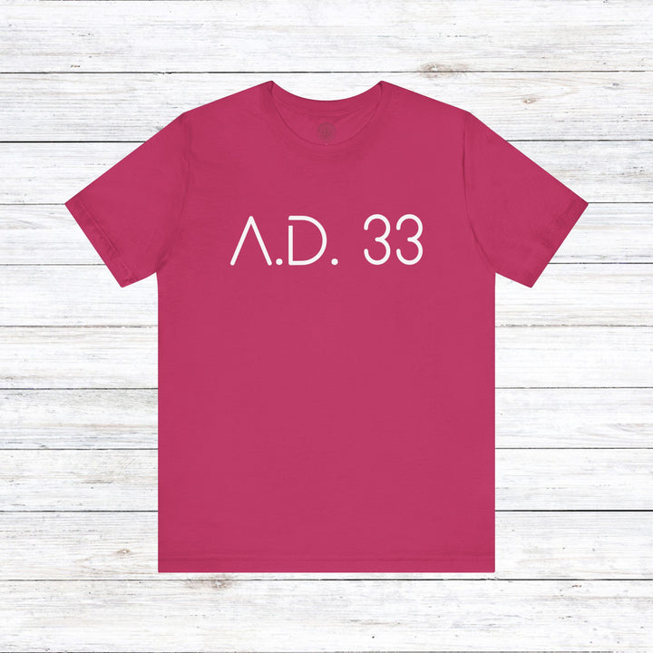 AD 33 Unisex T-Shirt T-Shirt Berry S 