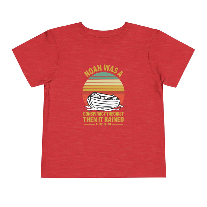 Noah Conspiracy Toddler Tee Kids clothes Heather Red 2T 