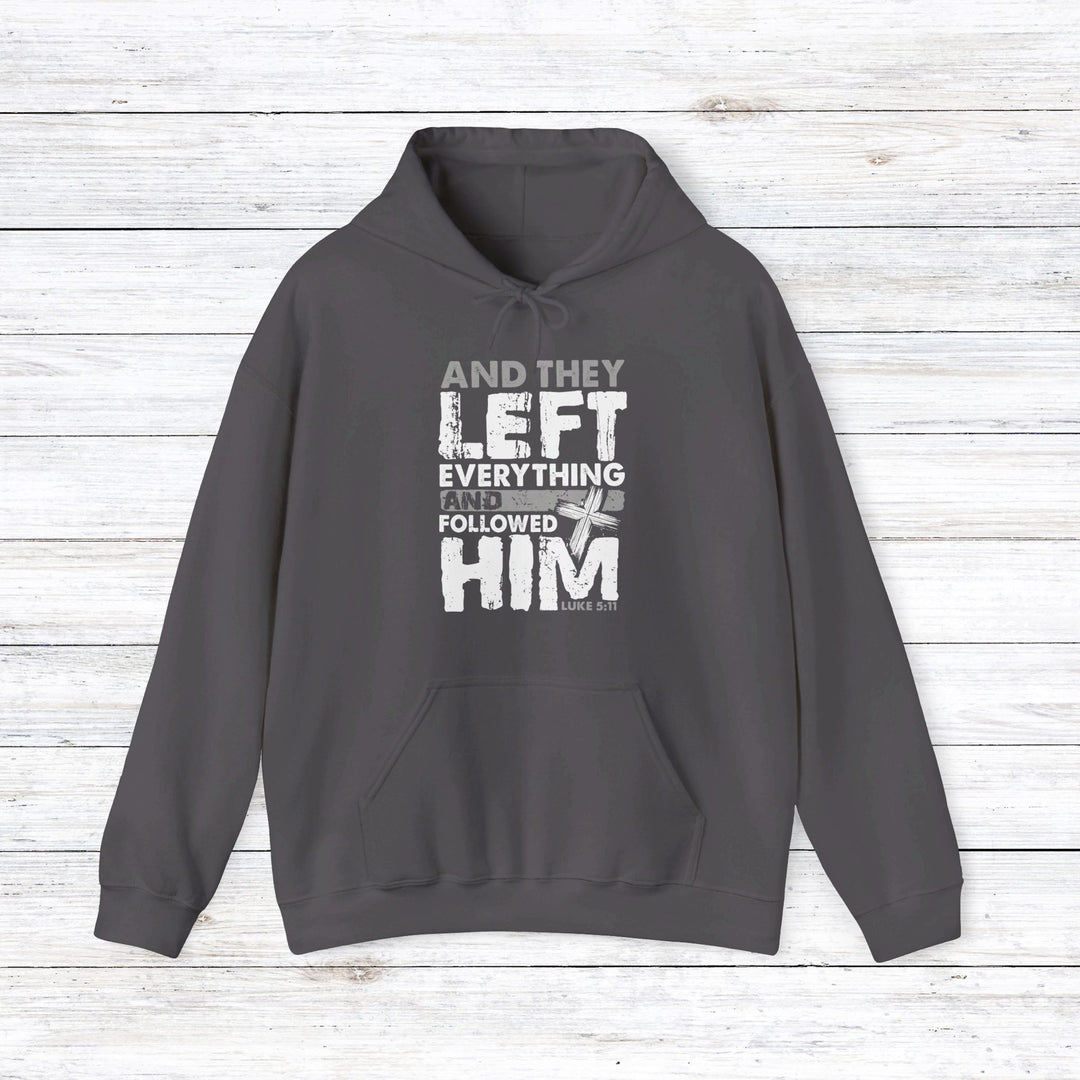 Left Everything Hoodie Hoodie Charcoal S 