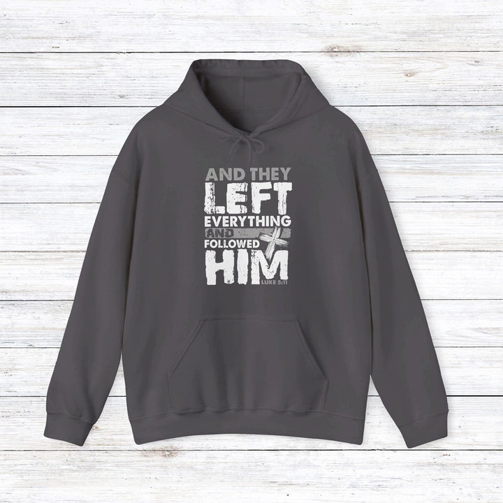 Left Everything Hoodie Hoodie Charcoal S 