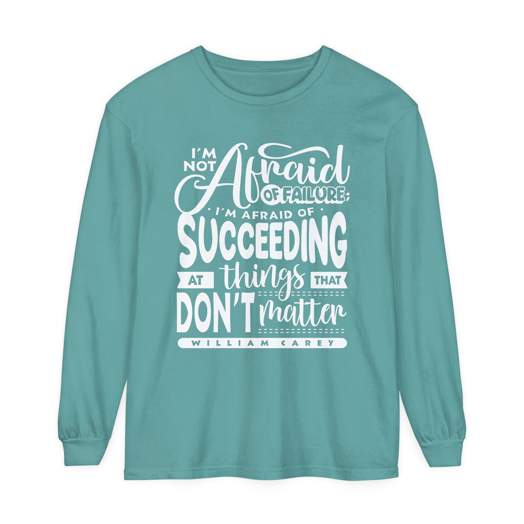 William Carey's Things That Don't Matter Long Sleeve Shirt Long-sleeve Seafoam S