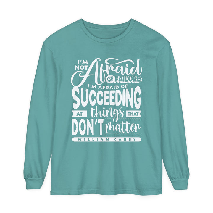 William Carey's Things That Don't Matter Long Sleeve Shirt Long-sleeve Seafoam S