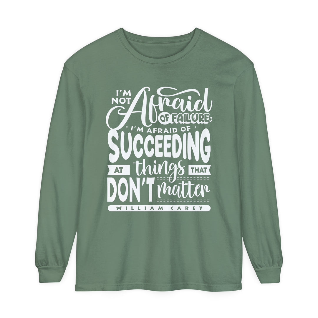 William Carey's Things That Don't Matter Long Sleeve Shirt Long-sleeve Light Green S