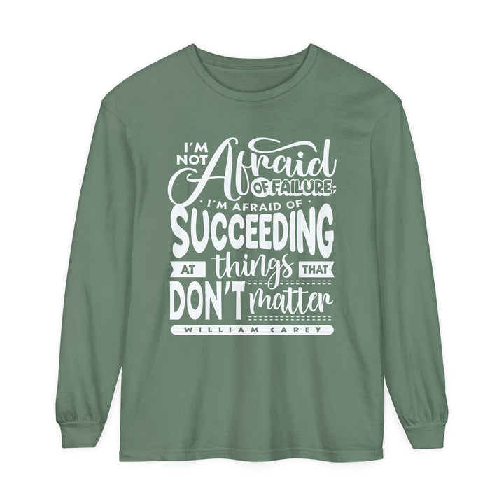 William Carey's Things That Don't Matter Long Sleeve Shirt Long-sleeve Light Green S