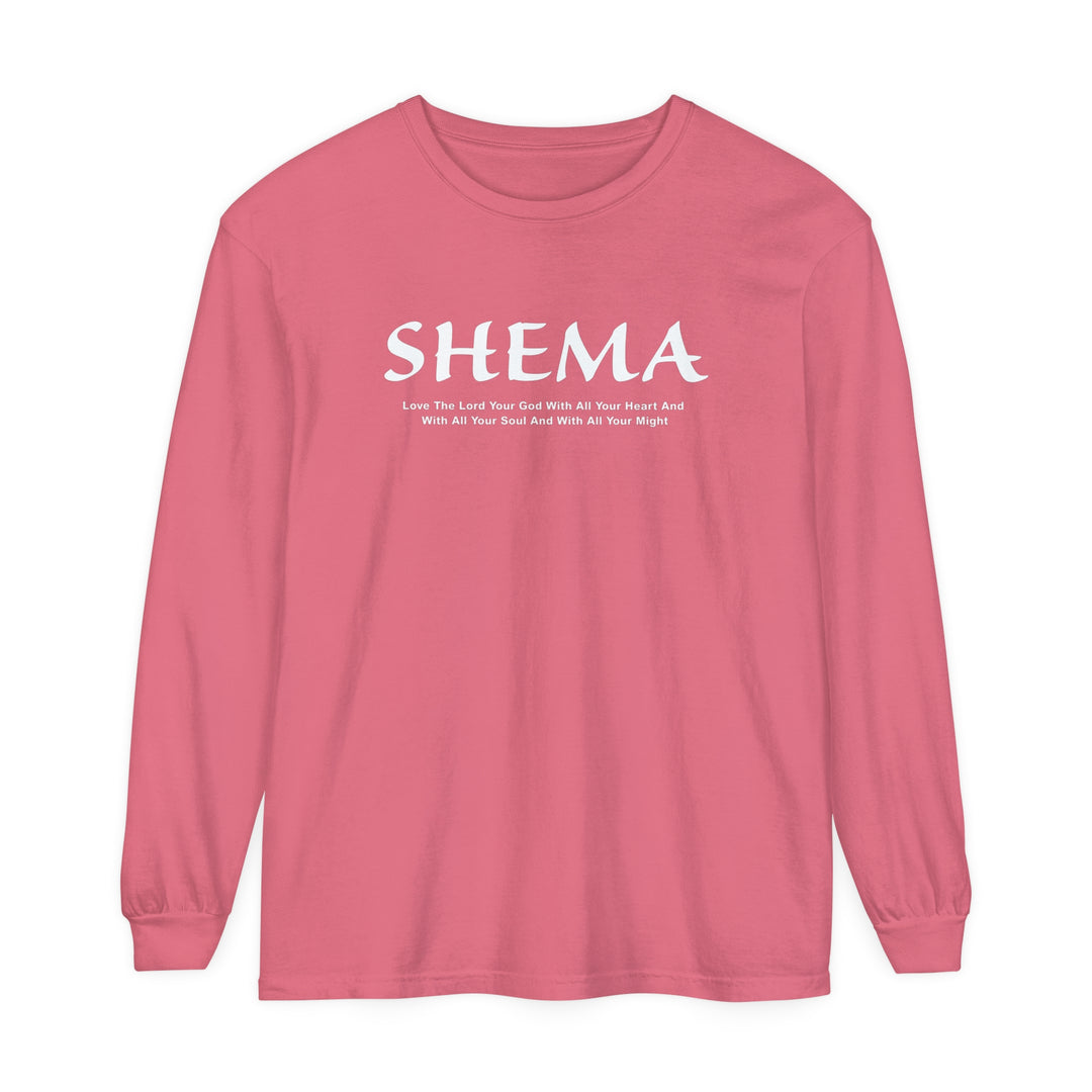 Shema Love The Lord Long Sleeve Shirt Long-sleeve Watermelon S 