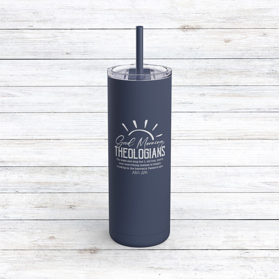 Christian Tumbler Martin Luther's Theologians Mug Indigo 20oz Matte