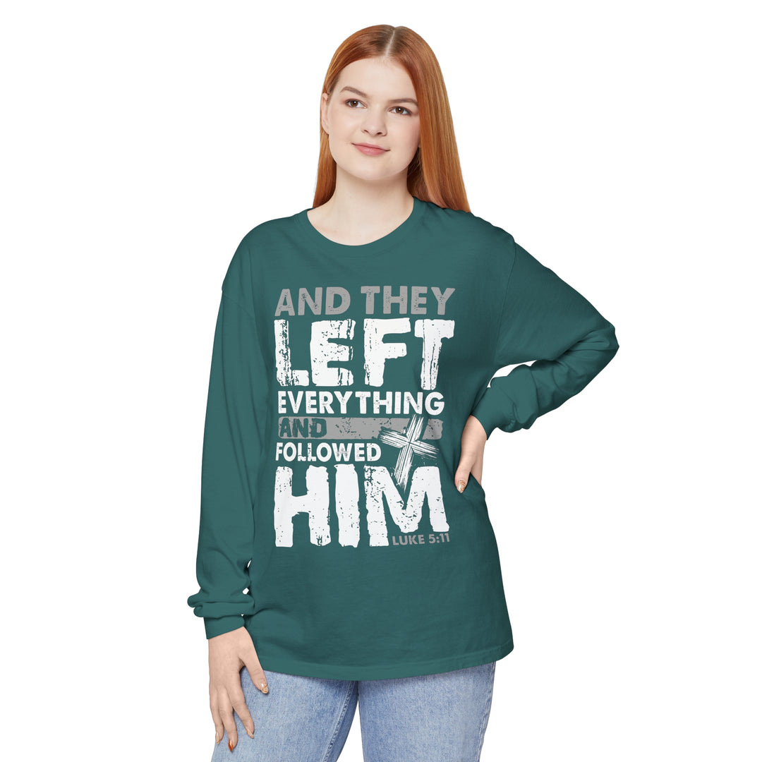 Left Everything Long Sleeve Shirt Long-sleeve   