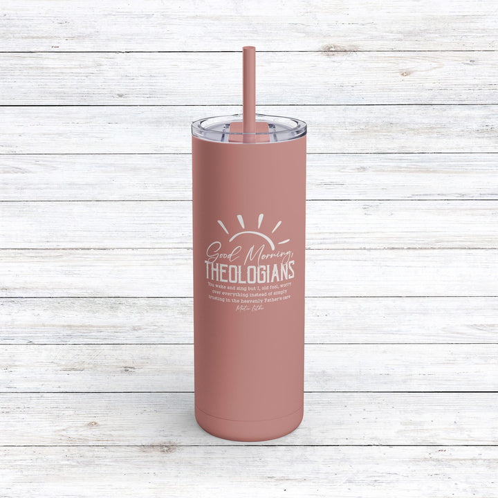 Christian Tumbler Martin Luther's Theologians Mug Dusty Rose 20oz Matte