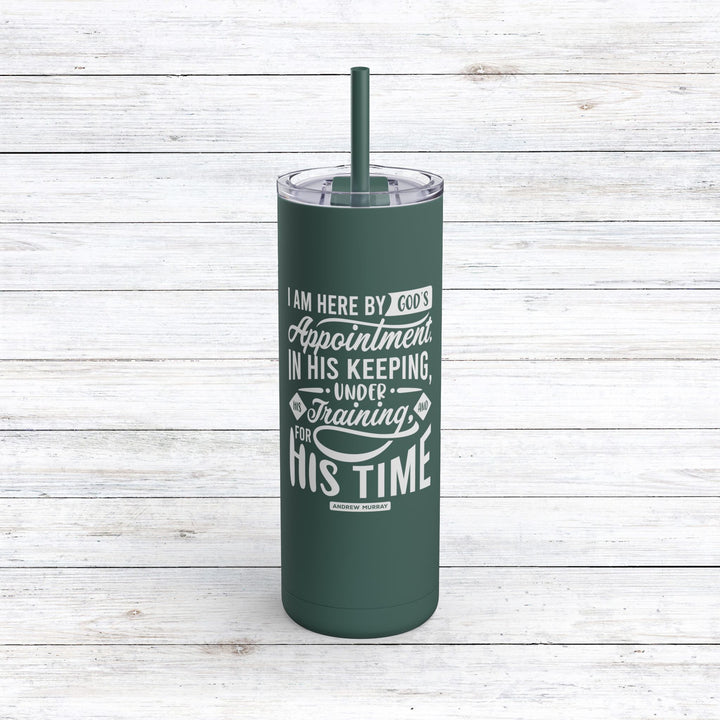 Christian Tumbler Andrew Murray's His Time Mug Deep Teal 20oz Matte