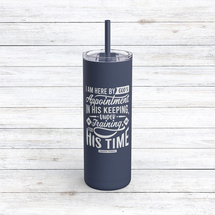 Christian Tumbler Andrew Murray's His Time Mug Indigo 20oz Matte