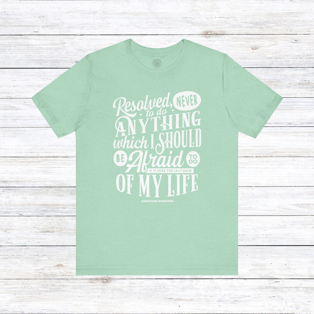 Last Hour Jonathan Edwards Unisex T-Shirt T-Shirt Heather Mint S