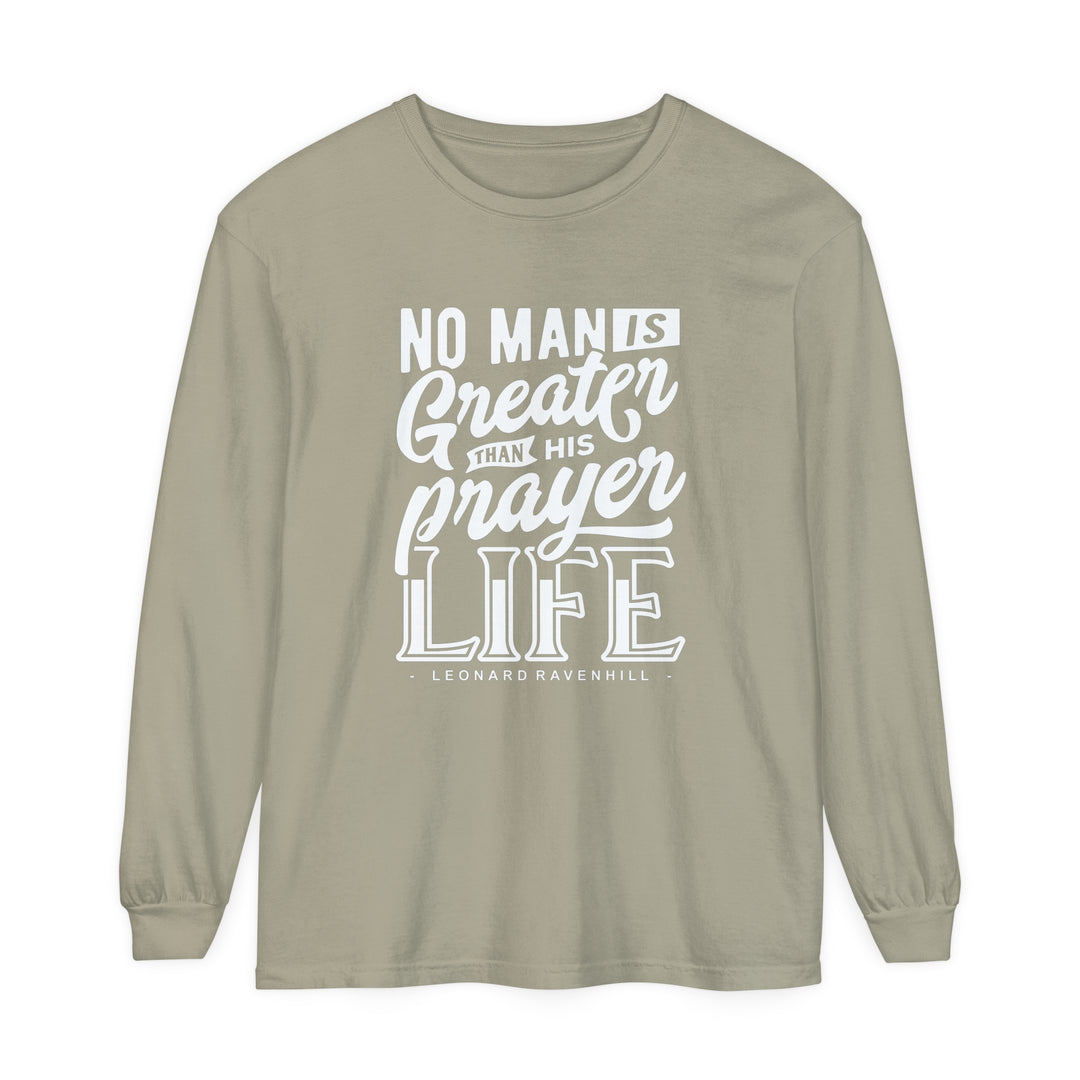 Leonard Ravenhill's Prayer Life Long Sleeve Shirt Long-sleeve Sandstone S
