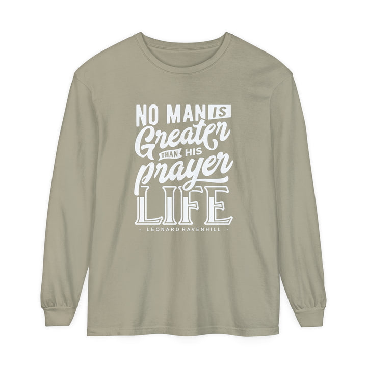 Leonard Ravenhill's Prayer Life Long Sleeve Shirt Long-sleeve Sandstone S
