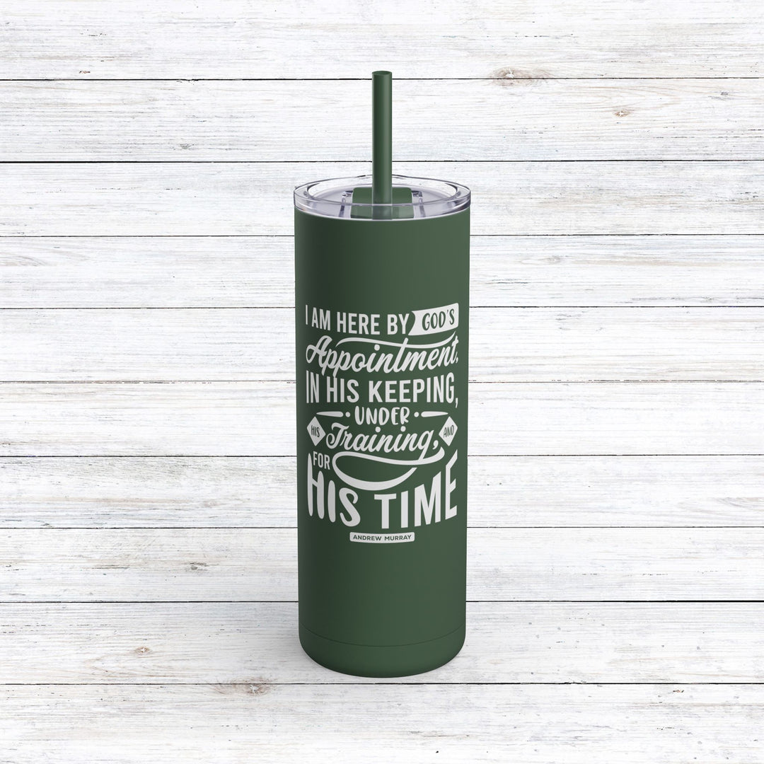 Christian Tumbler Andrew Murray's His Time Mug Pine Needle 20oz Matte