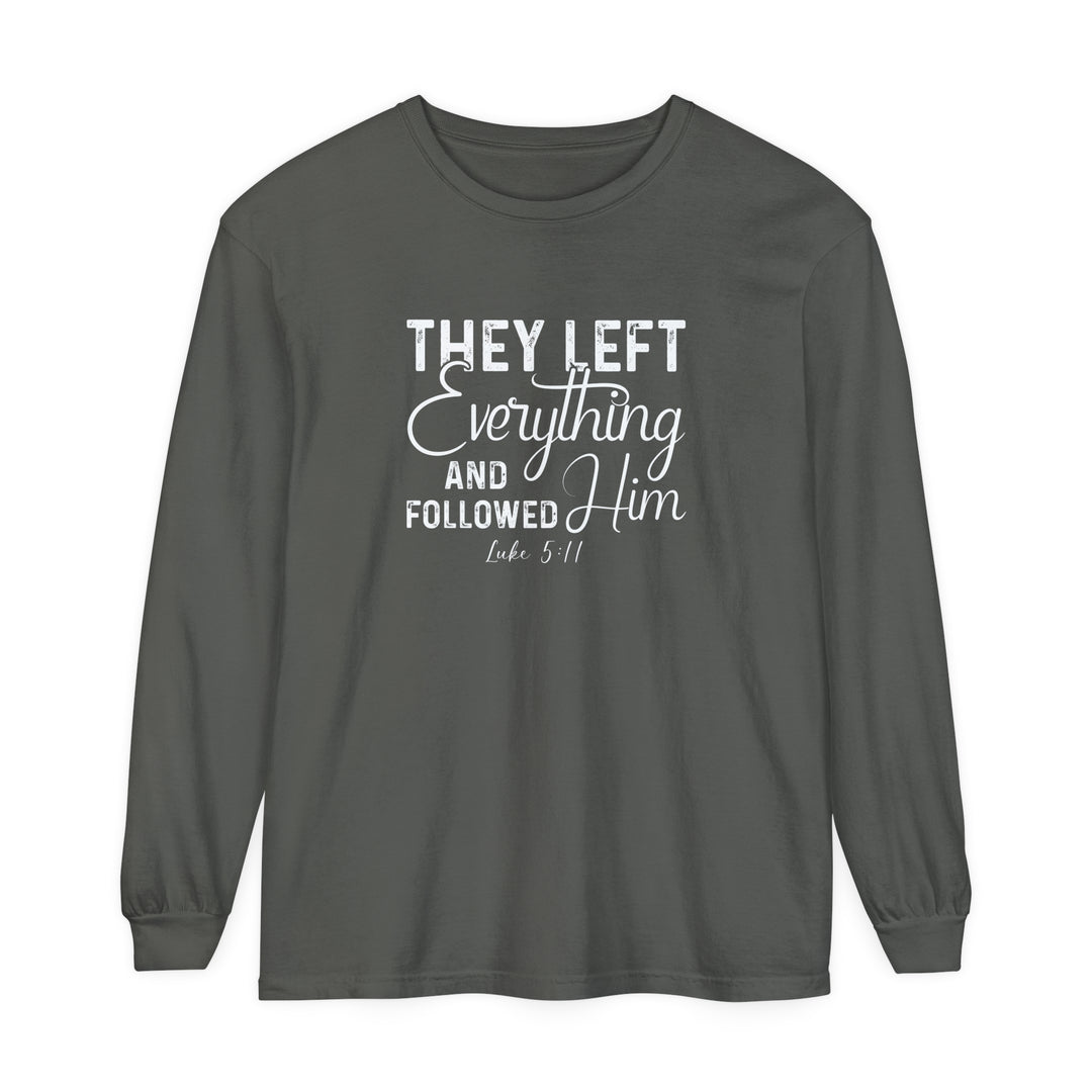 Left Everything Long Sleeve Shirt Long-sleeve Pepper S 