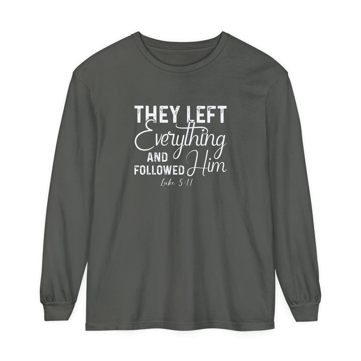Left Everything Long Sleeve Shirt Long-sleeve Pepper S 