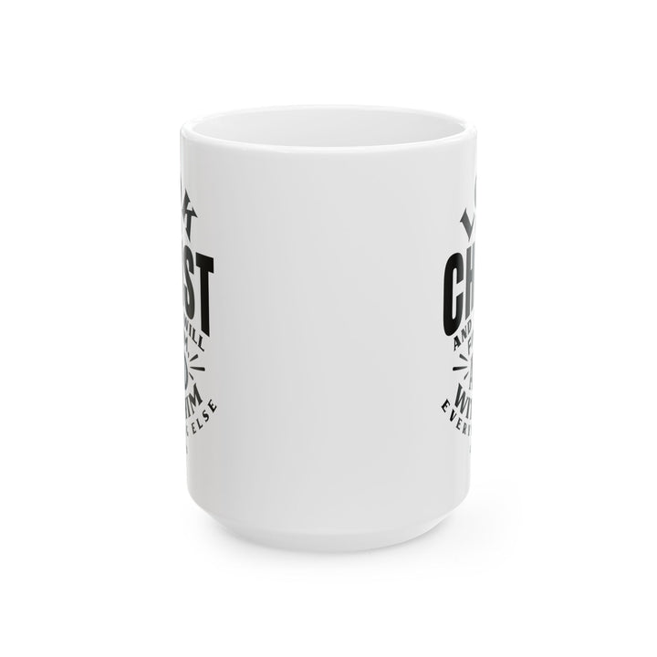 Christian Coffee Mug C.S. Lewis Look For Christ Ceramic Mug