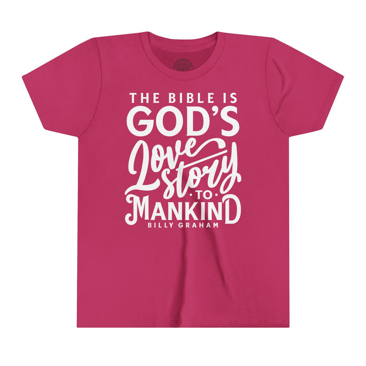 God's Love Story Youth T-shirt Kids clothes Berry S 