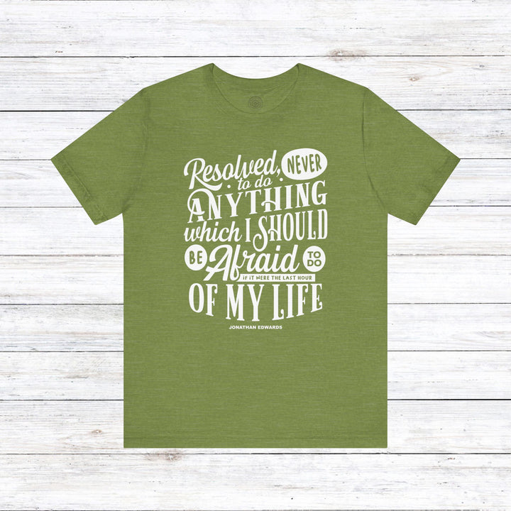 Last Hour Jonathan Edwards Unisex T-Shirt T-Shirt Heather Green S