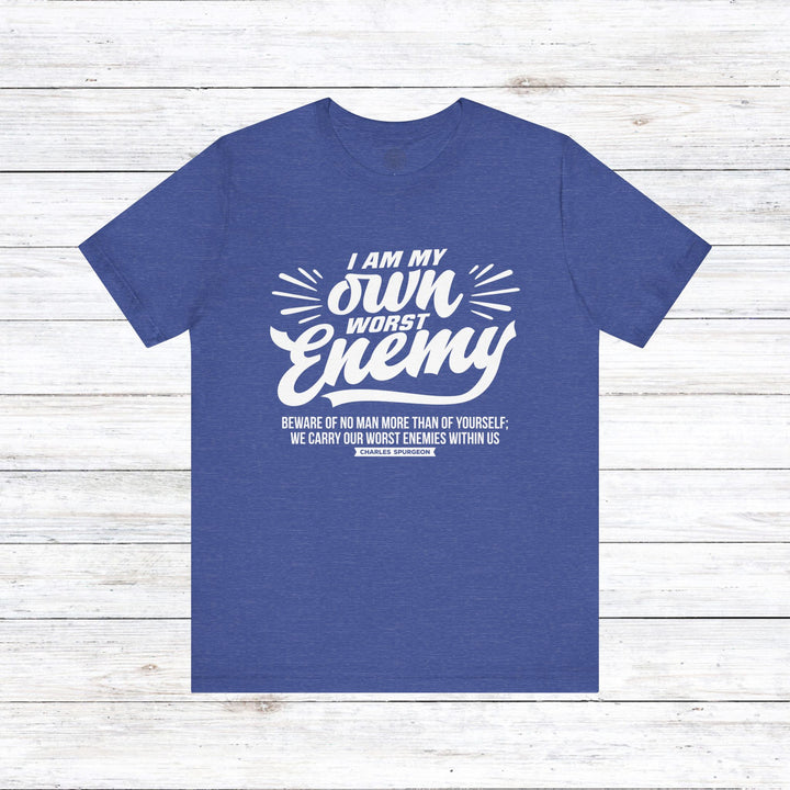Charles Spurgeon's Worst Enemy Unisex T-Shirt T-Shirt Heather True Royal S