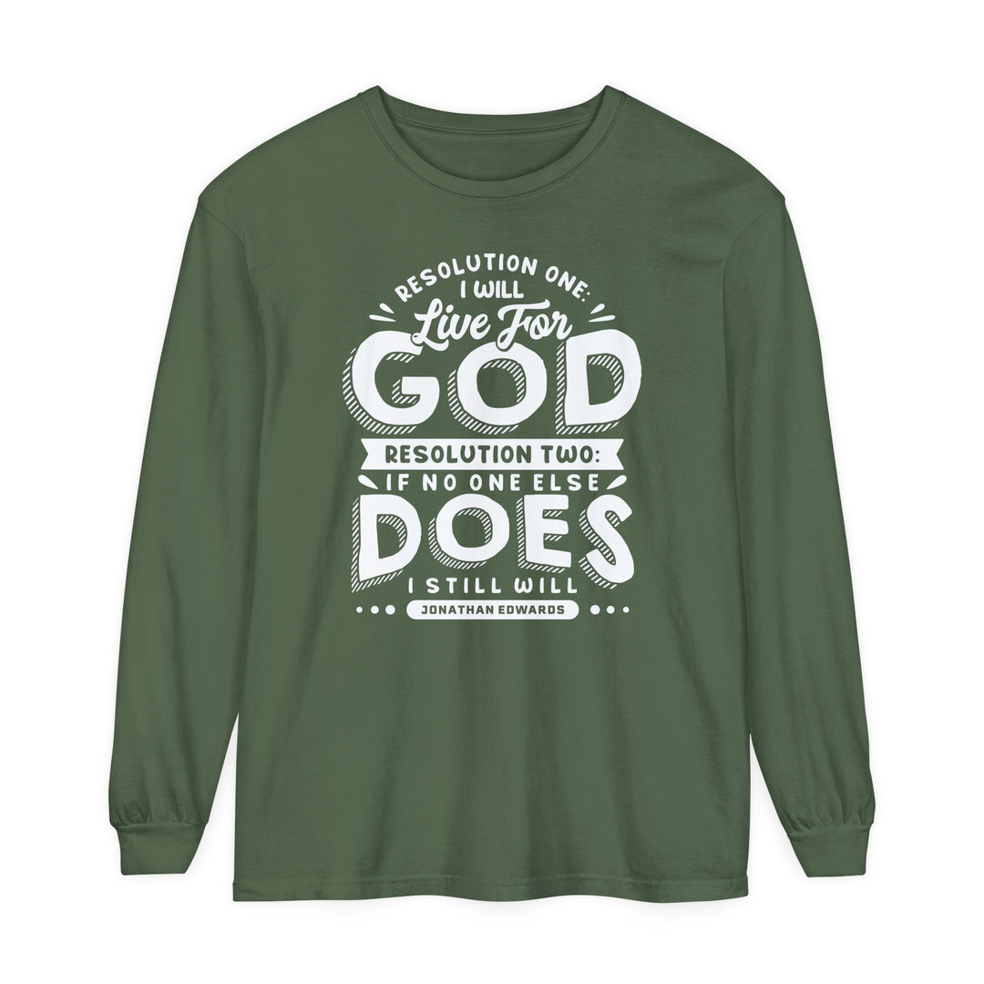 Jonathan Edwards Live For God Long Sleeve Shirt Long-sleeve Hemp S
