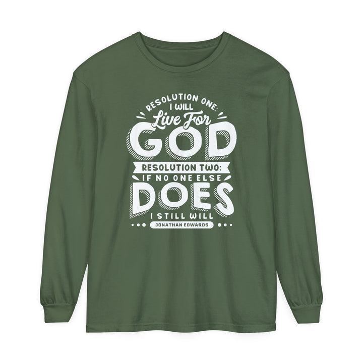 Jonathan Edwards Live For God Long Sleeve Shirt Long-sleeve Hemp S