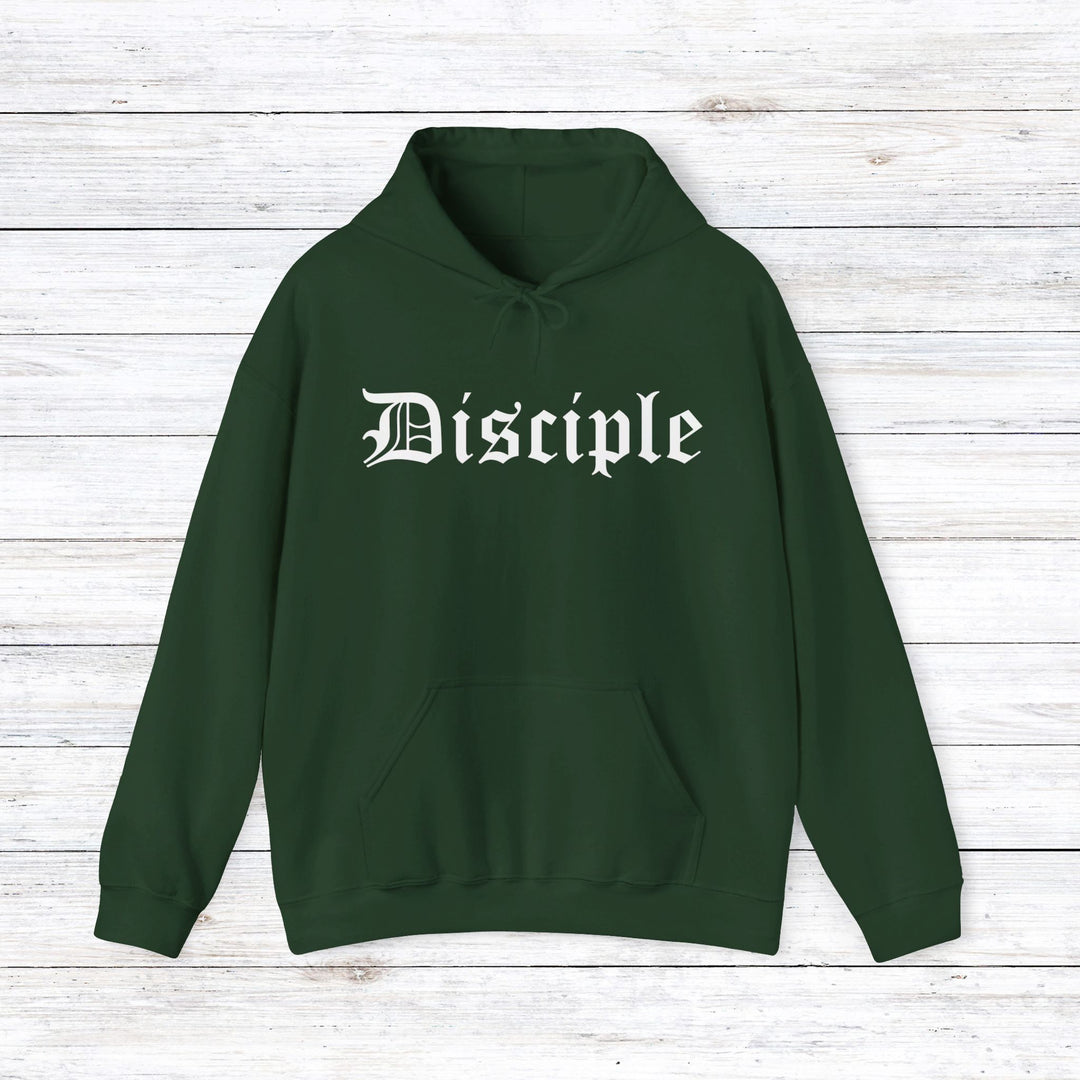 Disciple Old English Hoodie Hoodie Forest Green S 