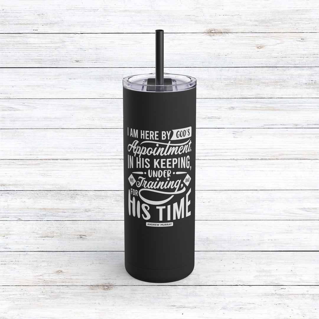 Christian Tumbler Andrew Murray's His Time Mug Black 20oz Matte