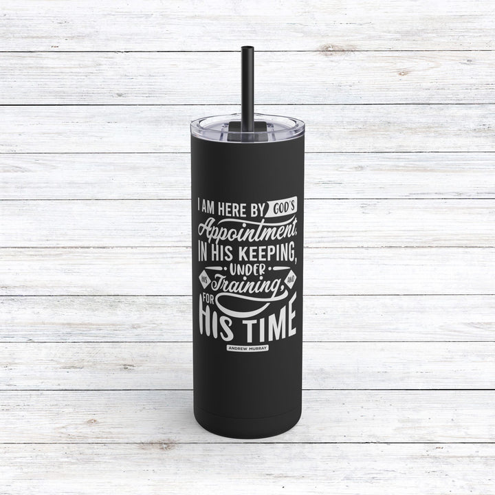 Christian Tumbler Andrew Murray's His Time Mug Black 20oz Matte