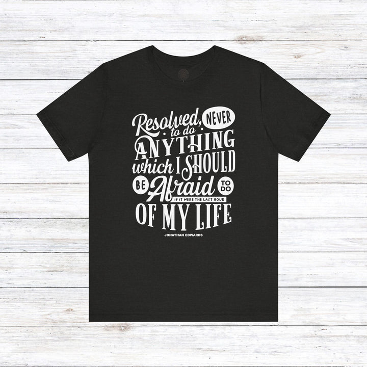 Last Hour Jonathan Edwards Unisex T-Shirt T-Shirt Black Heather S