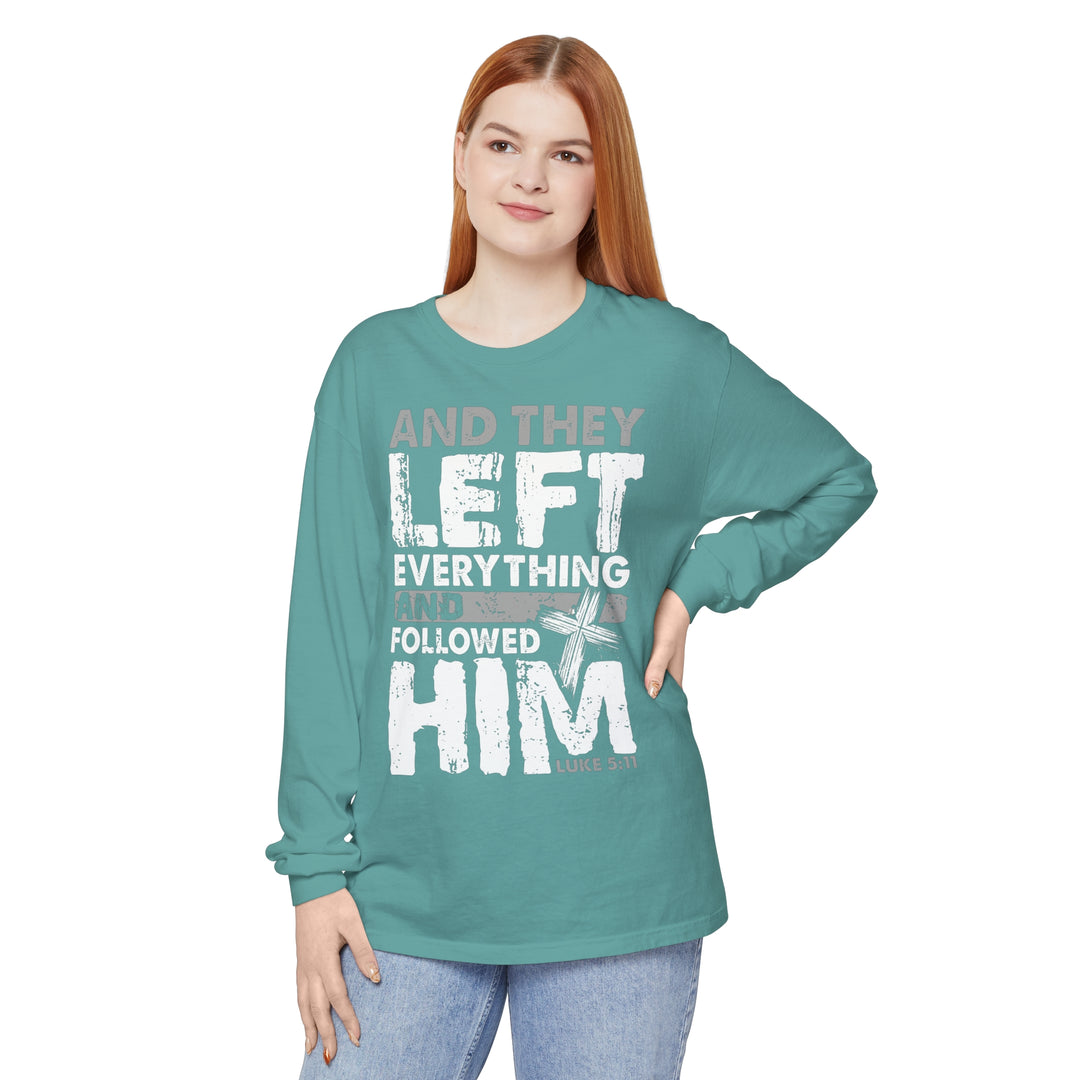 Left Everything Long Sleeve Shirt Long-sleeve   