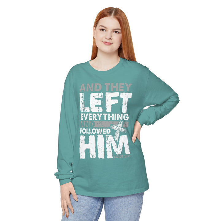 Left Everything Long Sleeve Shirt Long-sleeve   