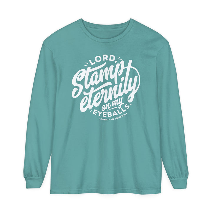 Jonathan Edwards Stamp Eternity Long Sleeve Shirt Long-sleeve Seafoam S
