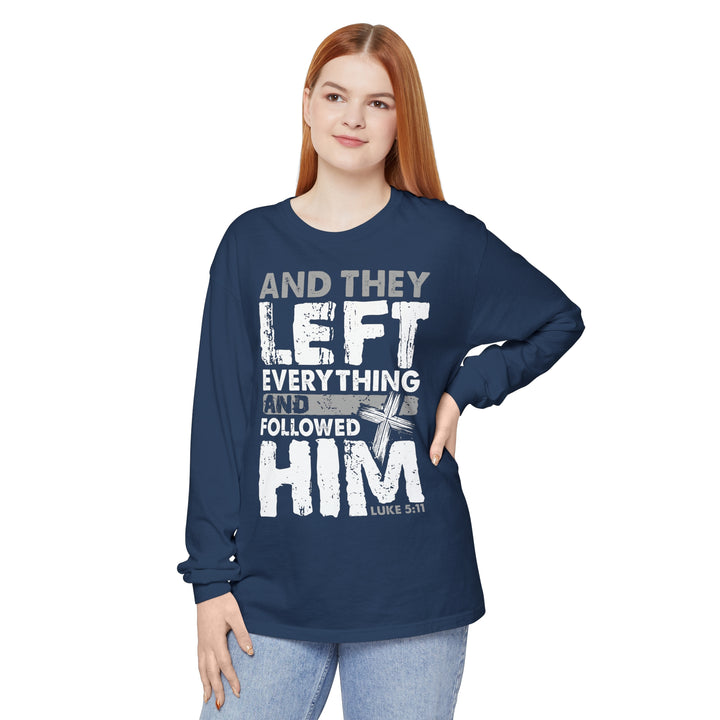 Left Everything Long Sleeve Shirt Long-sleeve   