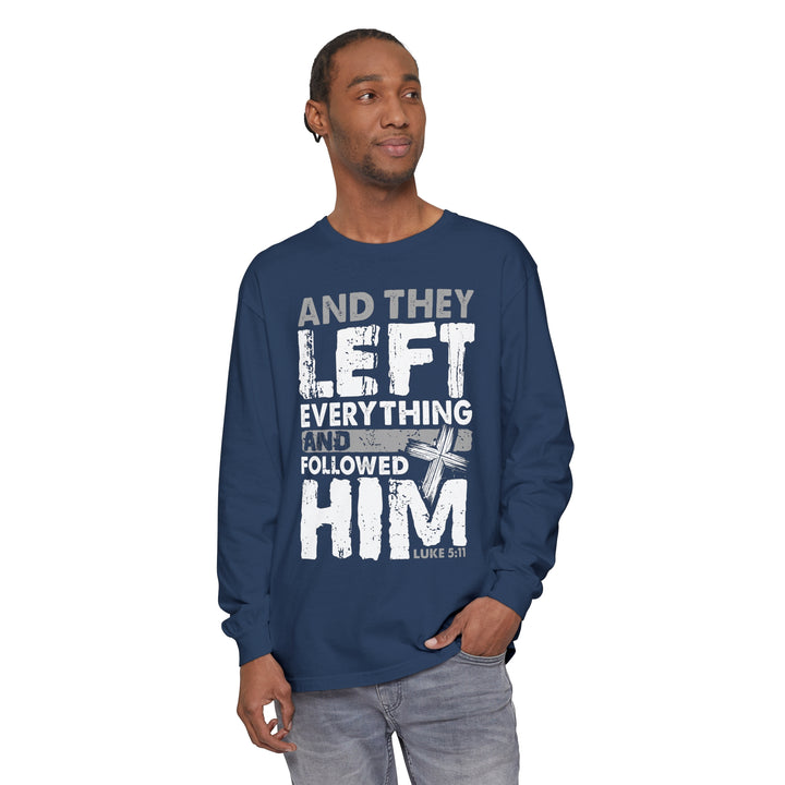 Left Everything Long Sleeve Shirt Long-sleeve   
