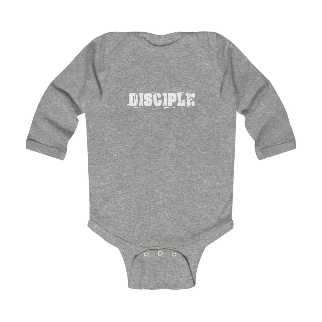 Disciple Infant Long Sleeve Bodysuit Kids clothes Heather NB (0-3M) 