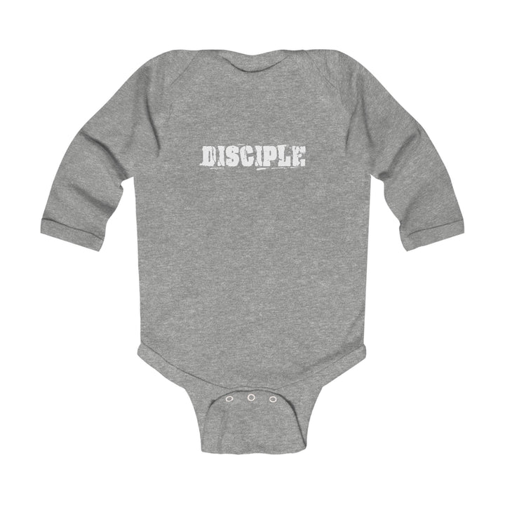 Disciple Infant Long Sleeve Bodysuit Kids clothes Heather NB (0-3M) 