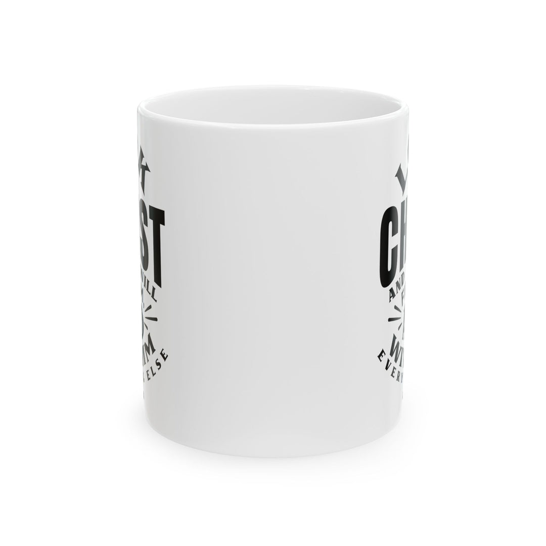 Christian Coffee Mug C.S. Lewis Look For Christ Ceramic Mug