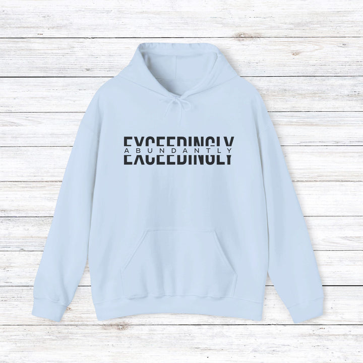 Exceedingly Abundantly Hoodie Hoodie Light Blue S 