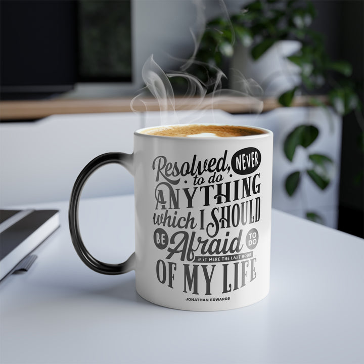 Christian Coffee Mug Jonathan Edwards Last Hour Color Morphing Mug