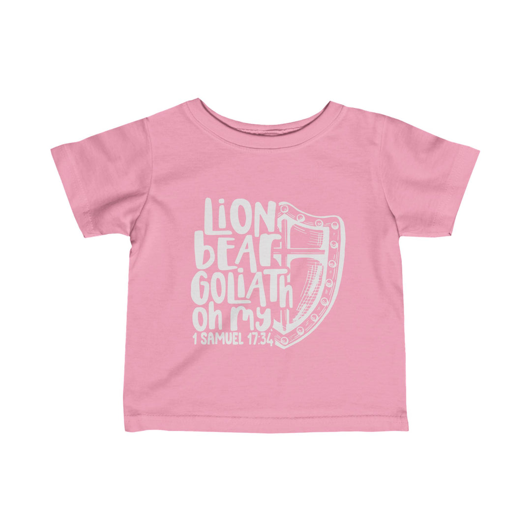 Lion Bear Goliath Oh My Baby Tee Kids clothes Pink 6M 