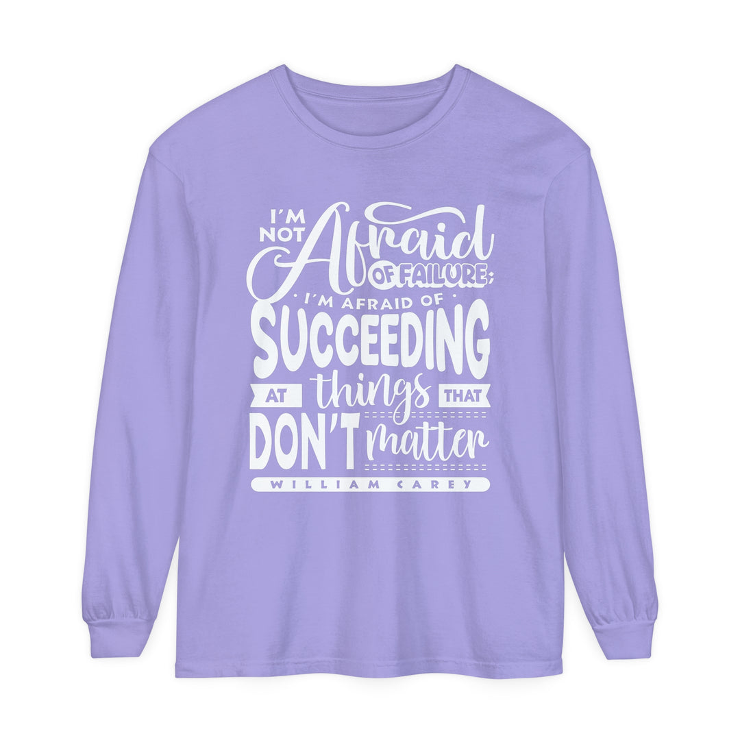 William Carey's Things That Don't Matter Long Sleeve Shirt Long-sleeve Violet S