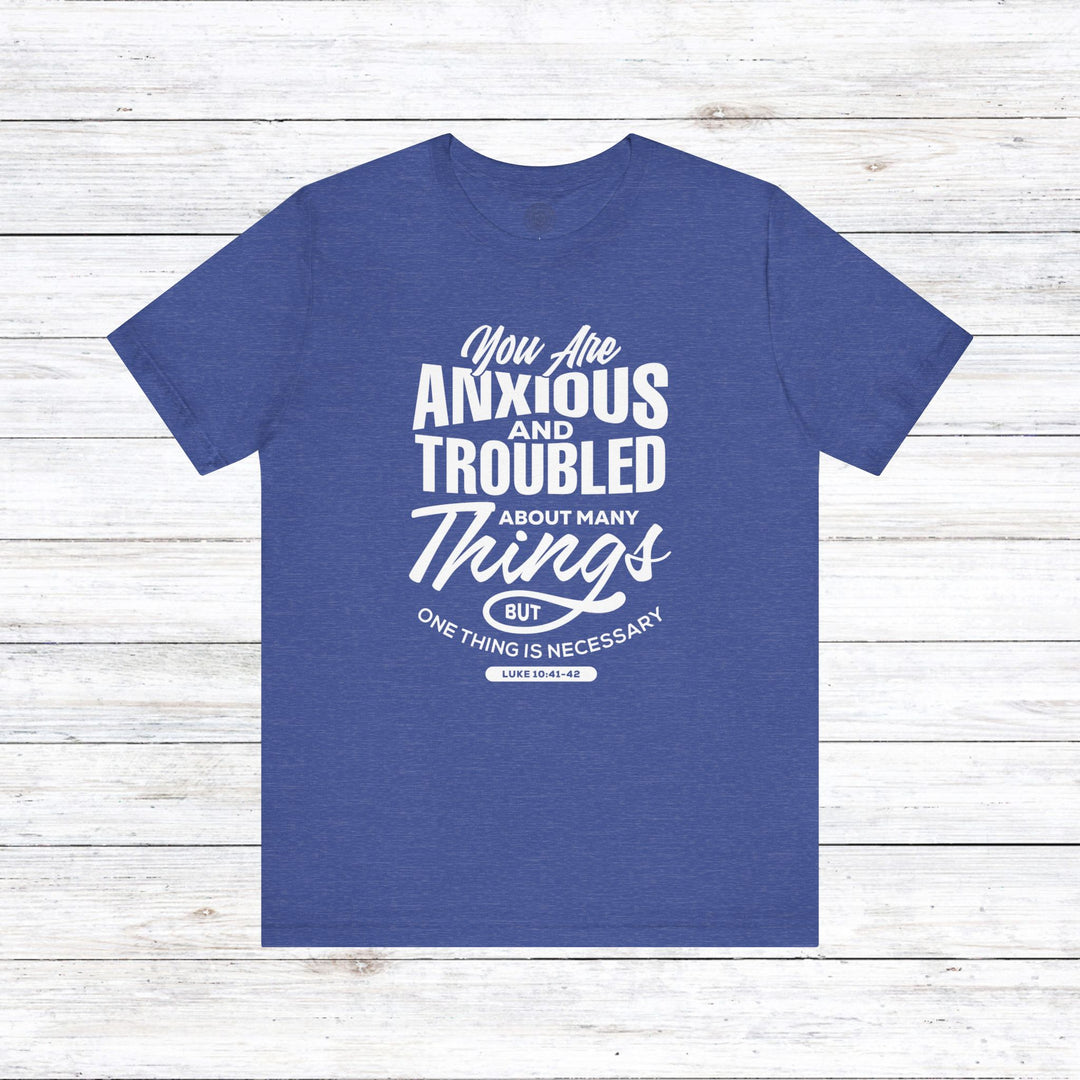 Anxious And Troubled Unisex T-Shirt T-Shirt Heather True Royal S 